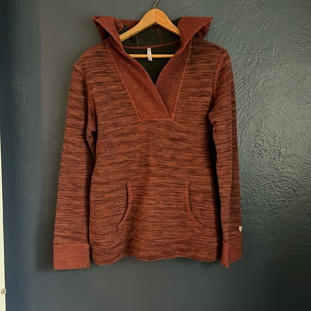 Kuhl Women's Marled Rust Hoodie Sweater